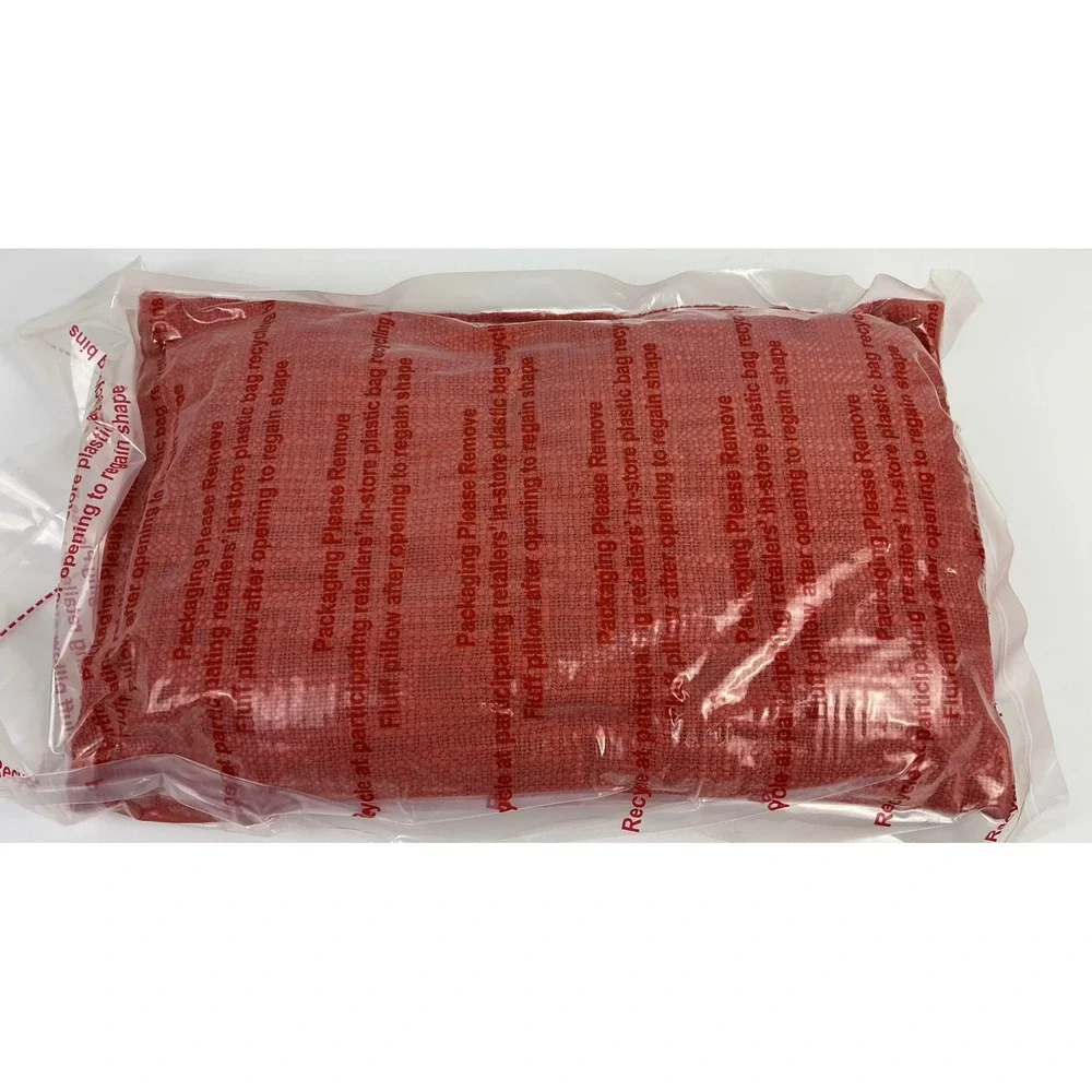 Textured Lumbar Throw Pillow Rust Red 12x18 Rectangular Decorative‎ Cushion